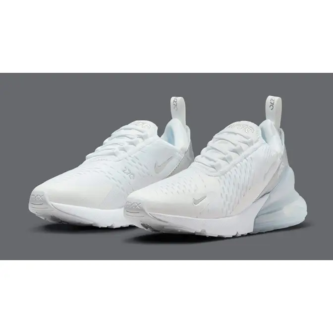 Nike Air Max 270 White Silver DX0114-100 Side
