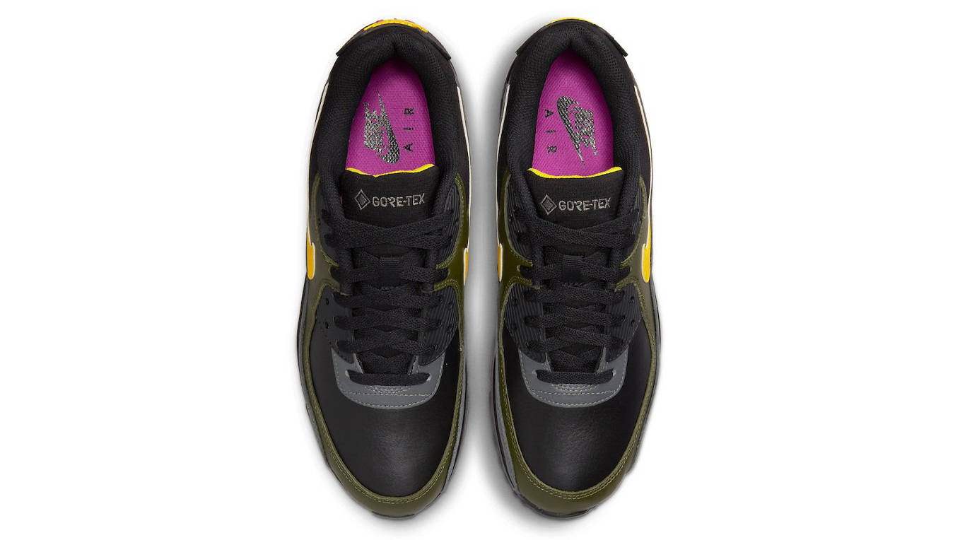 Nike Air Max 90 GORE-TEX Black Yellow Khaki RElease