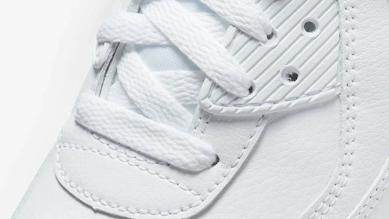 Nike Air Max 90 Leather GS White Pink CD6864-121 Detail
