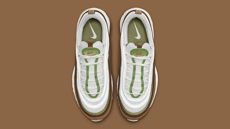 Nike Air Max 97 Corduroy Brown White Top