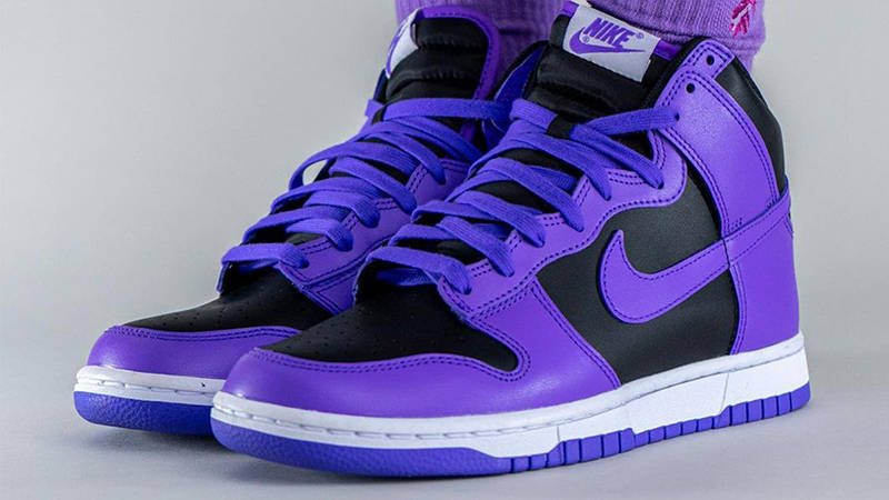Dunk High Purple Black White Nikes Nike Dunk High Black Purple