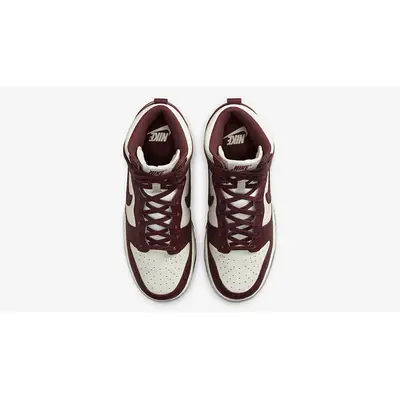 dunk high bordeaux