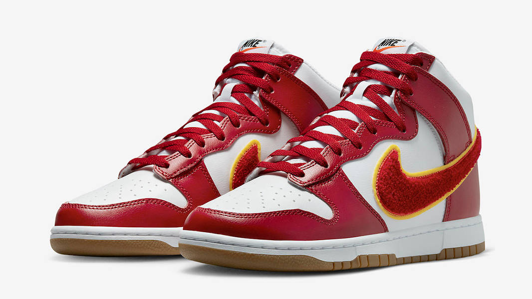 High Top Nike Sb Dunk High Red White Men's Shoes Nike Dunk High