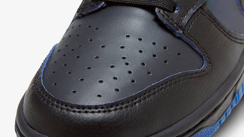 Nike Dunk Low Black Royal Iridescent FB1842-001 Detail