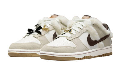 Nike Dunk Low Fur & Bling White Brown | Where To Buy | undefined | The Sole Supplier