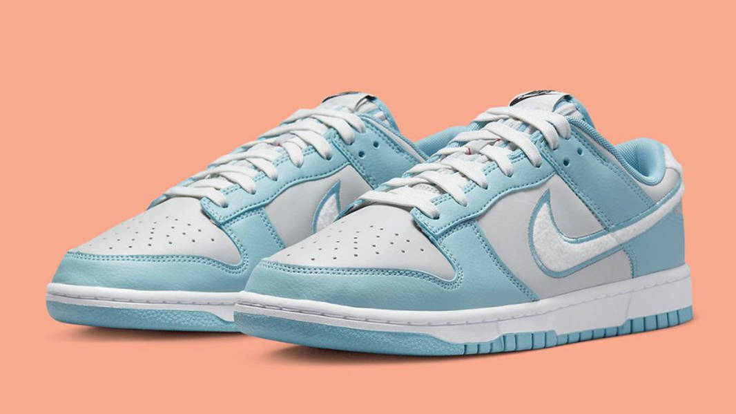 Nike Dunk Low Fur Swoosh Grey Blue Where To Buy