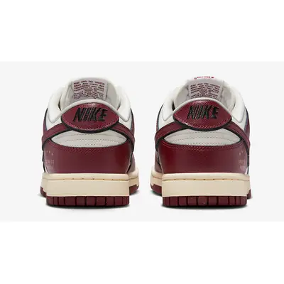 Nike Dunk Low Sail Team Red DV1160-101 Back