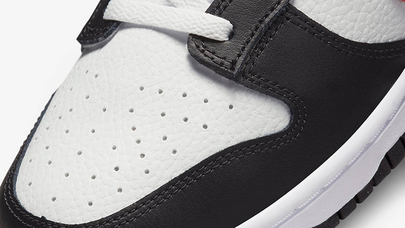 Nike Dunk Low White Black Red FB3354-001 Detail