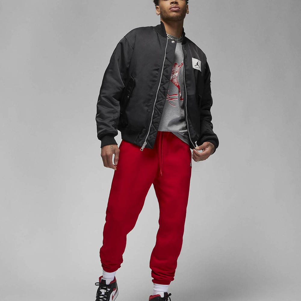 Nike Jordan Essentials Statement Varsity Jacket - Black | The Sole Supplier