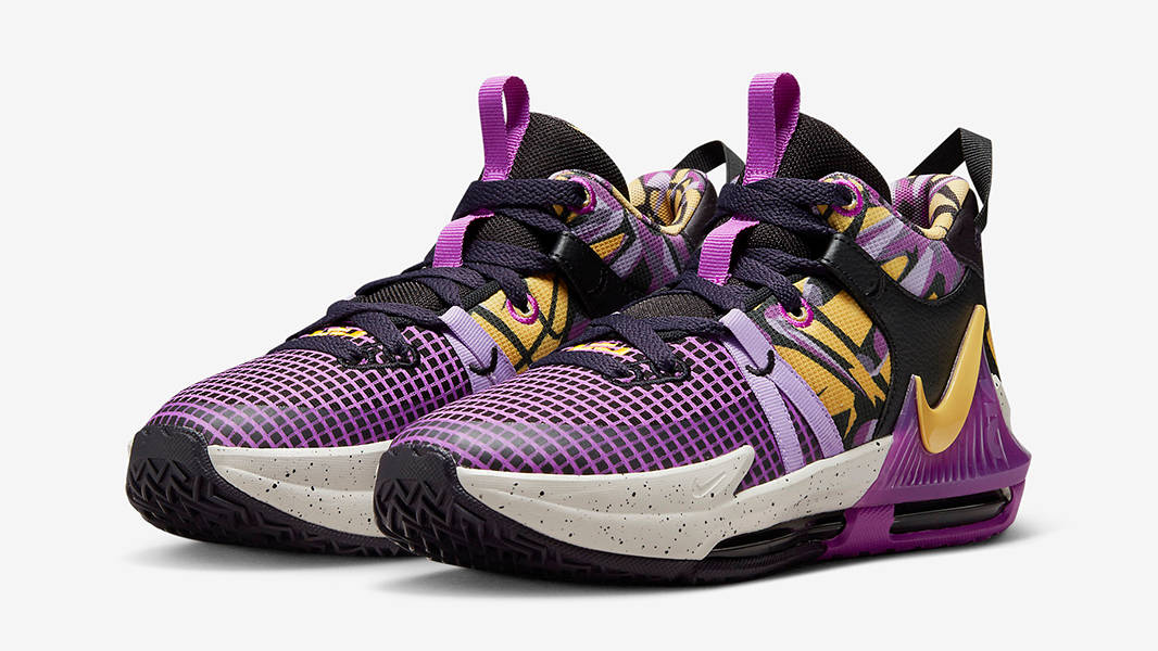 Nike LeBron Witness 7 Lakers Graffiti FD0209-001 Side
