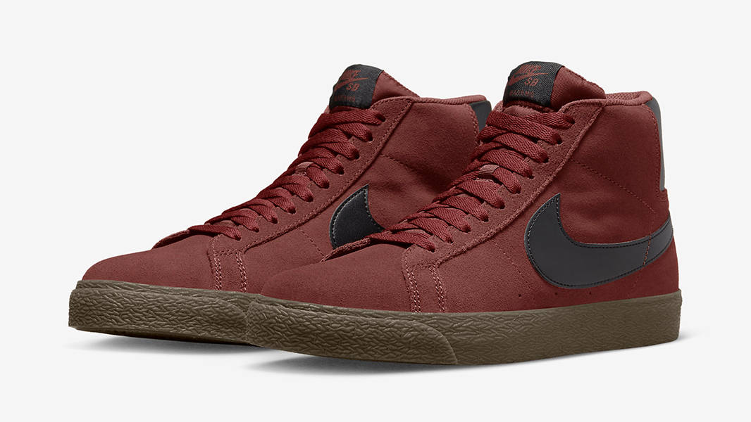 Nike SB Blazer Mid Maroon 864349-204 Side