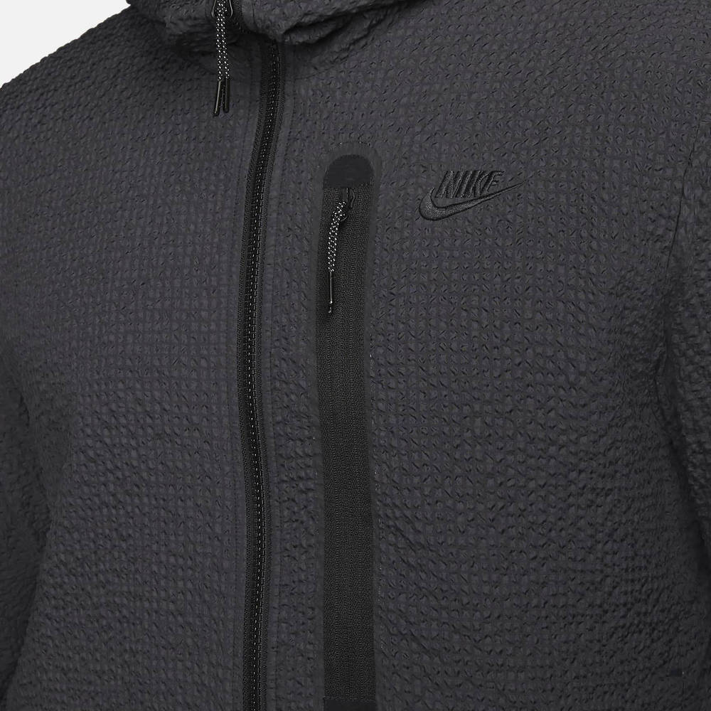 Nike Sportswear Tech Essentials Lined Woven FullZip Hooded Jacket Black The Sole Supplier