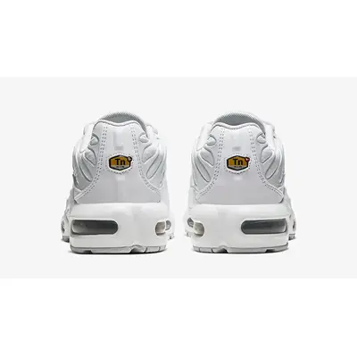 Nike TN Air Max Plus GS White Metallic Silver CW7044-100 Back
