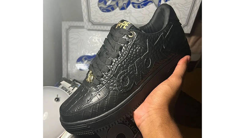 OVO x A BATHING APE BAPESTA Black Side 2