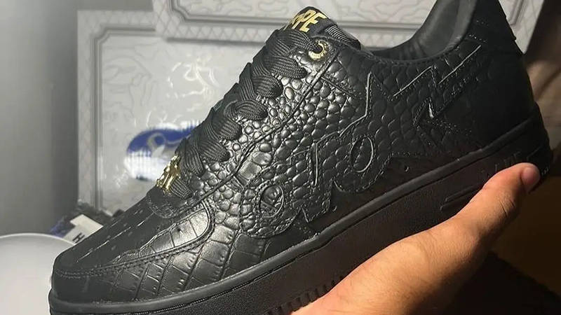 OVO x A BATHING APE BAPESTA Black Side 3