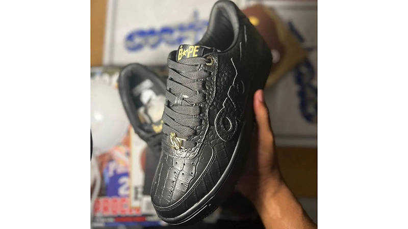 OVO x A BATHING APE BAPESTA Black Side 4