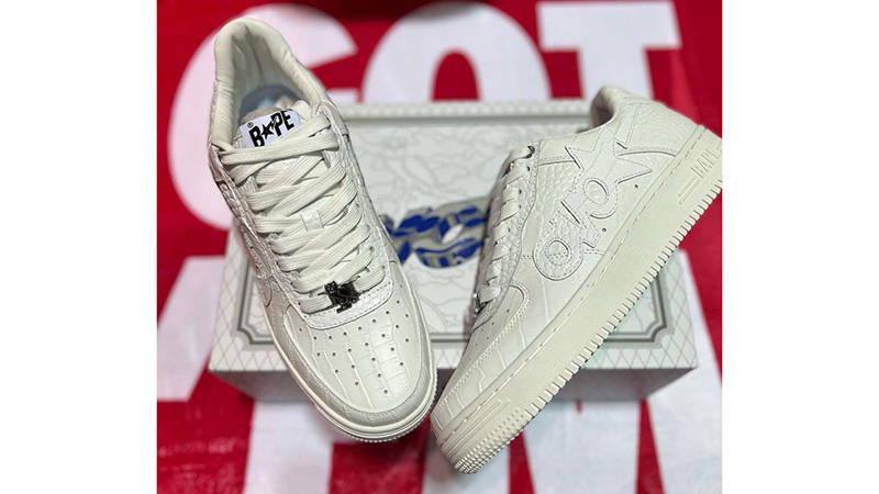 OVO x A BATHING APE BAPESTA White Top