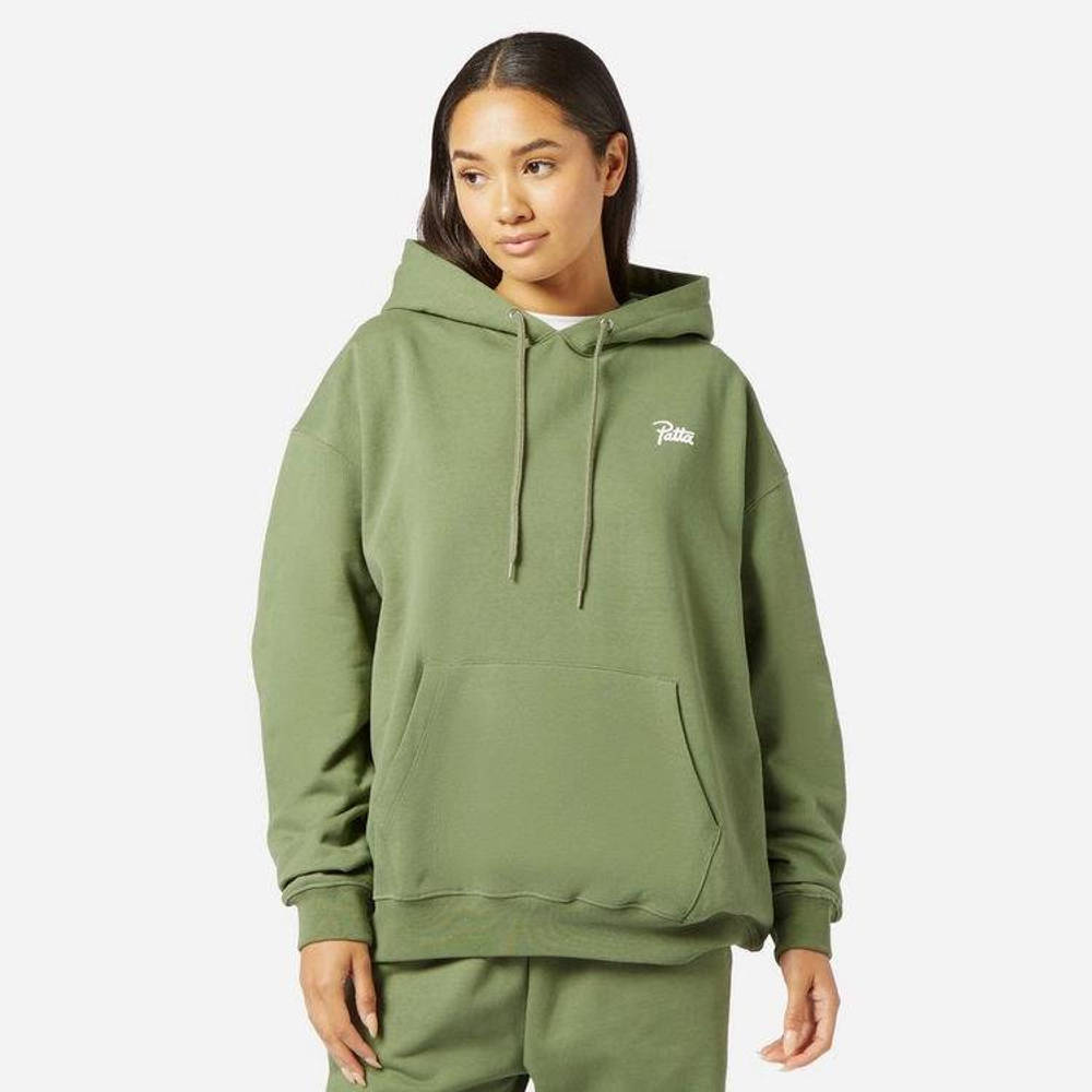 Patta Basic Hoodie - Green | The Sole Supplier