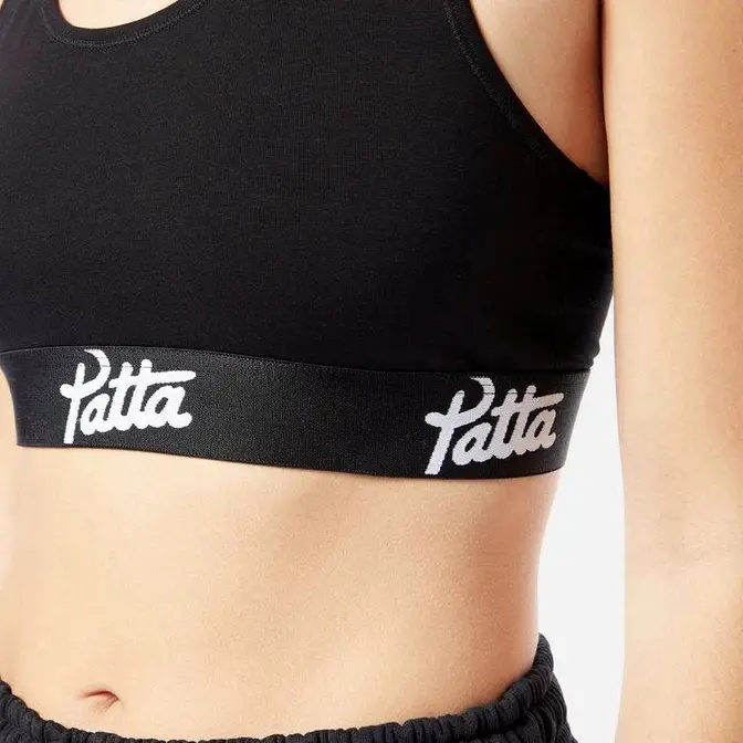 Patta Underwear Bralette Black Front Closeup