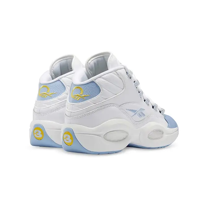 Reebok the question mid white deals blue