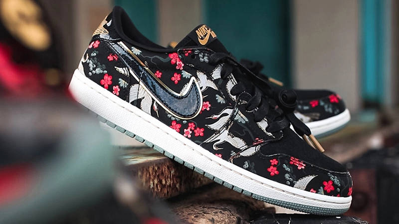 Rui Hachimura x Air Jordan 1 Low OG Cranes Side