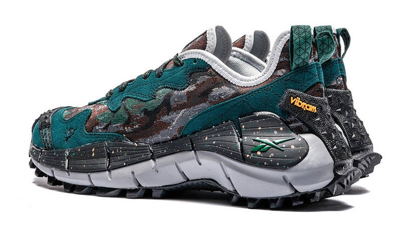 South2 West8 x Reebok Zig Kinetica II Edge Camo Green FZ5857 Back