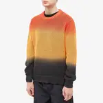 Stussy Pigment Dyed Loose Guage Sweater Lava Front