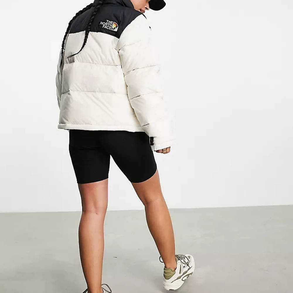 1996 Retro Nuptse Jacket White Black 