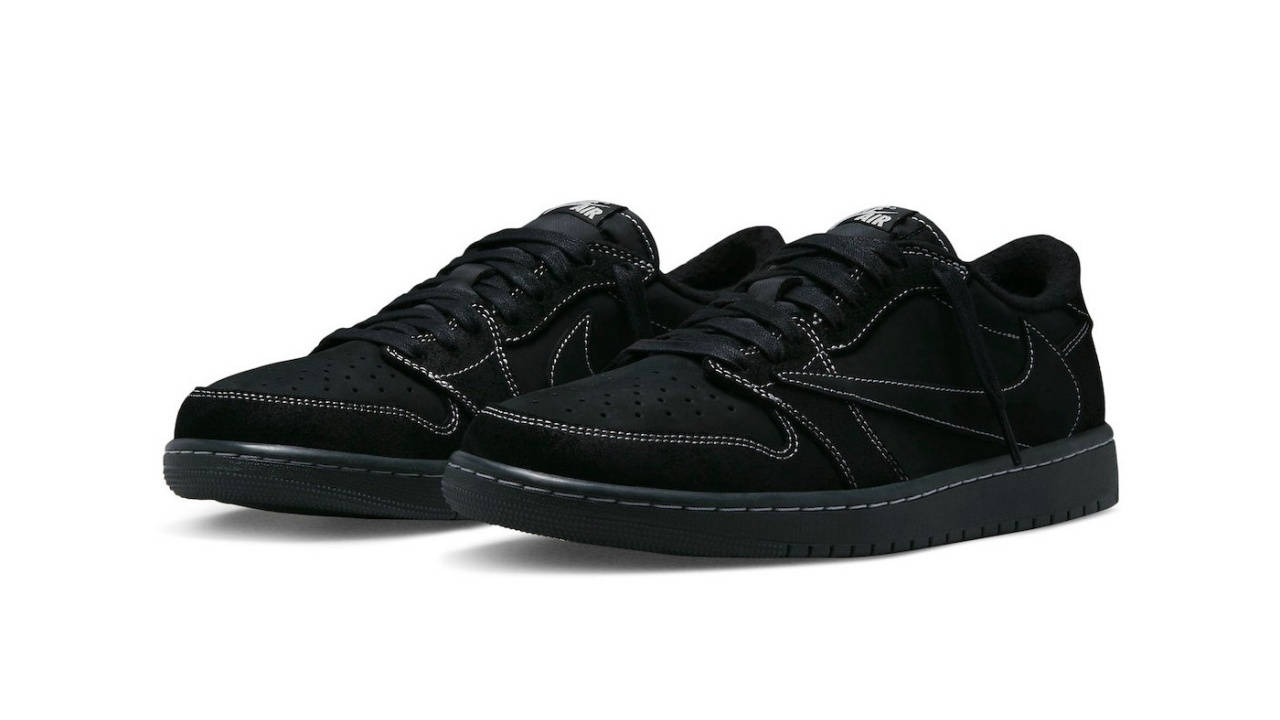 Travis Scott x AJ1 Low Black Phantom 1