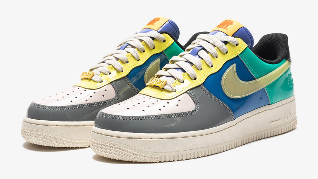 Undefeated x Nike Air Force 1 Low Multi Patent Teal Grey | Where 