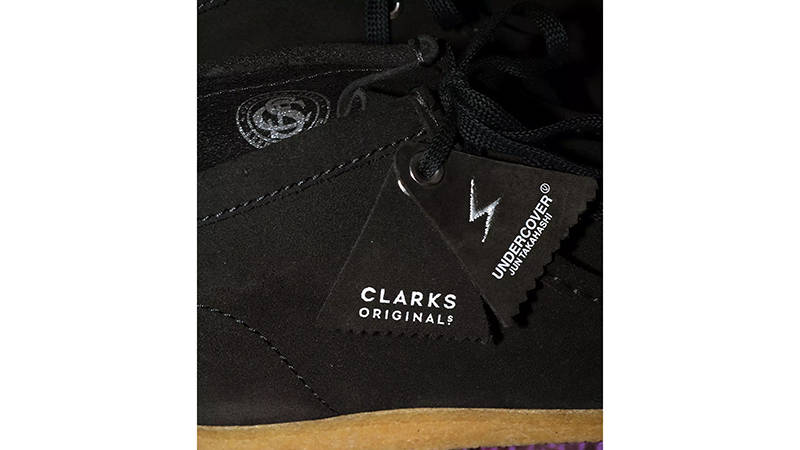 UNDERCOVER x Clarks Originals Wallabee Black Detail