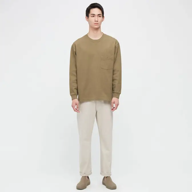 UNIQLO U Crew Neck Long Sleeved T-Shirt | Where To Buy | 440521-COL34 ...