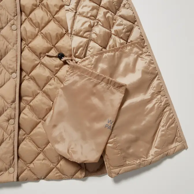 Uniqlo Warm Padded Quilted Vest Beige 450451-COL32 Detail 6
