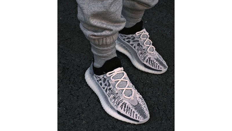 Yeezy Boost 350 V2 CMPCT Panda on feet