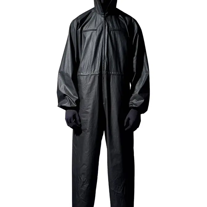 Yeezy Gap Engineered By Balenciaga Coated Cotton Hooded Jumpsuit