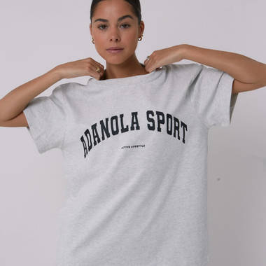 ADANOLA Sport Oversized Short Sleeve T-Shirt