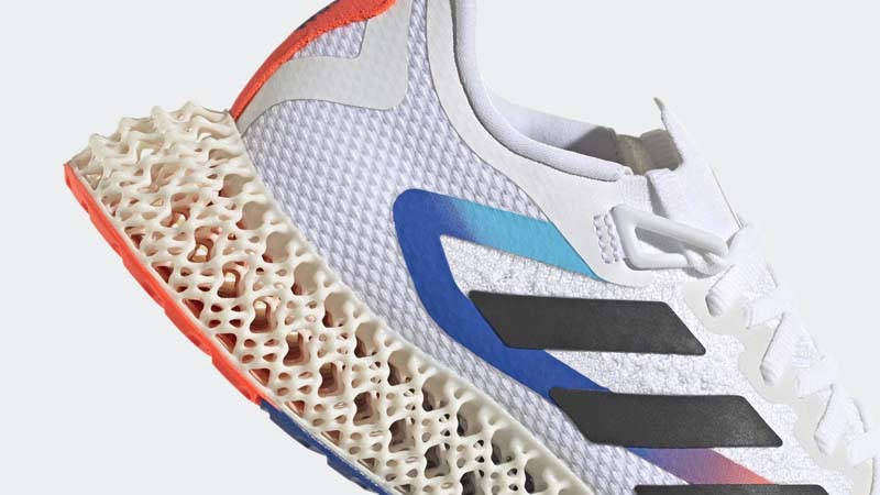 adidas 4DFWD 2 White Power Blue Closeup
