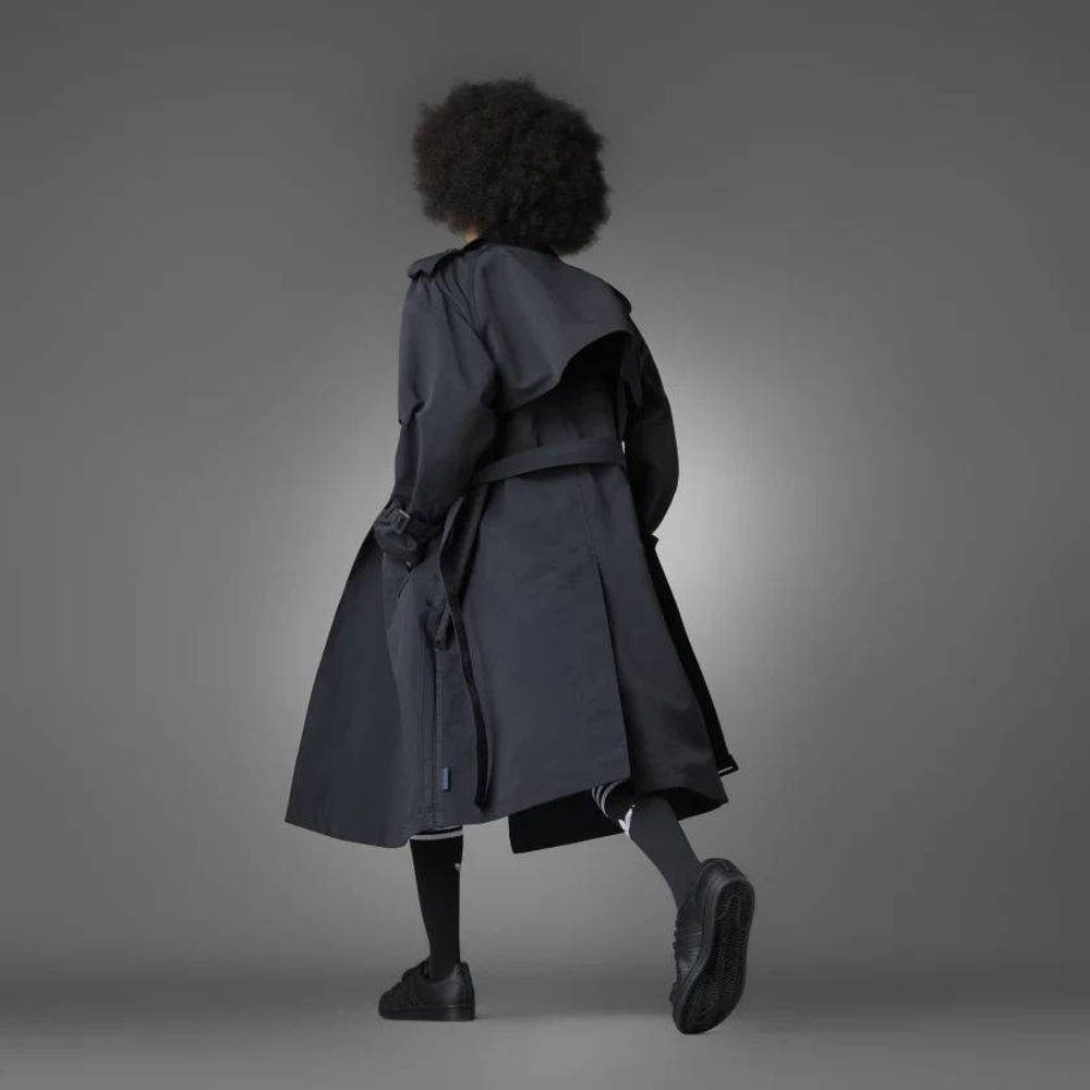 adidas Blue Version Trench Coat Black The Sole Supplier