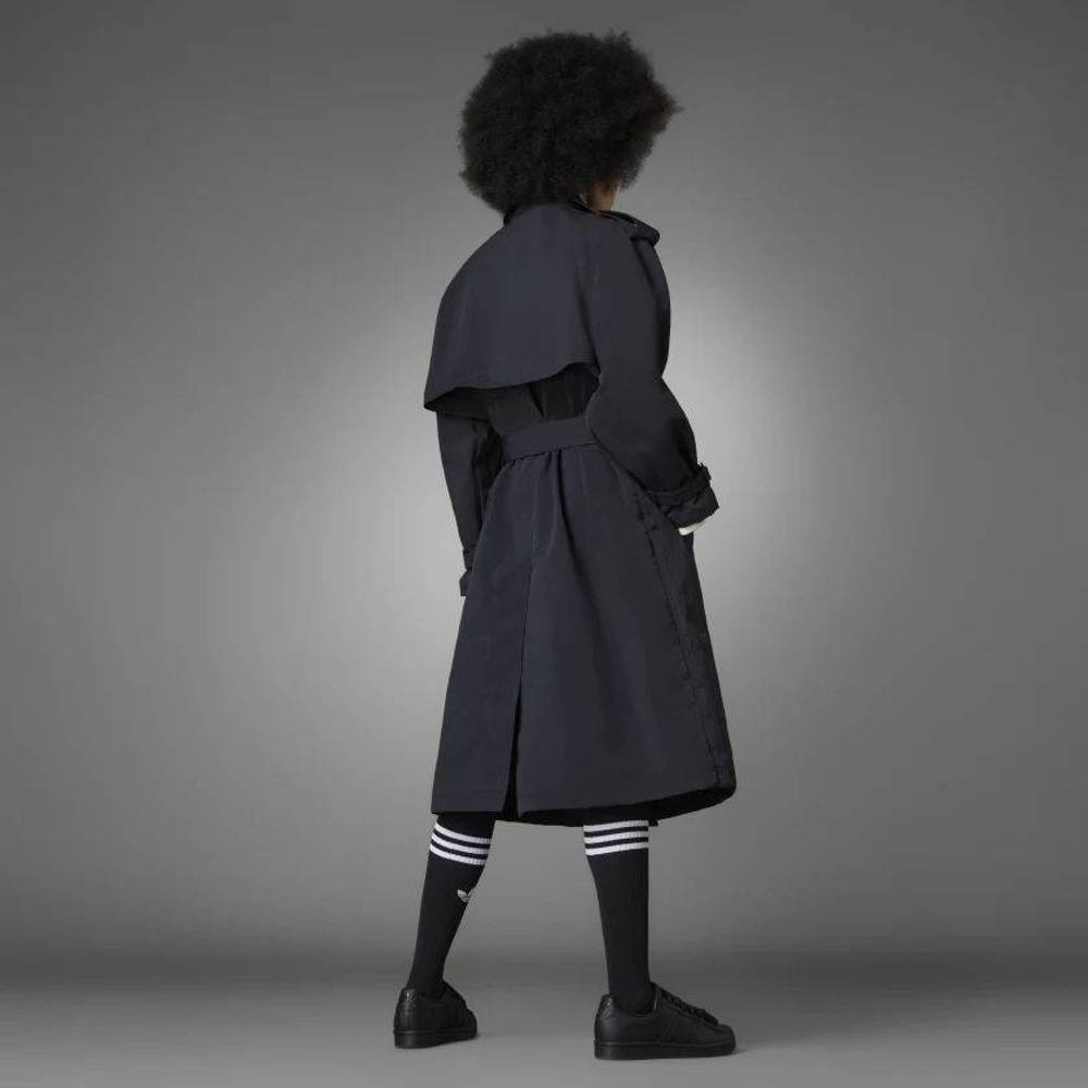 adidas Blue Version Trench Coat Black The Sole Supplier