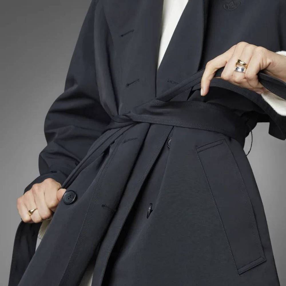 adidas Blue Version Trench Coat Black The Sole Supplier