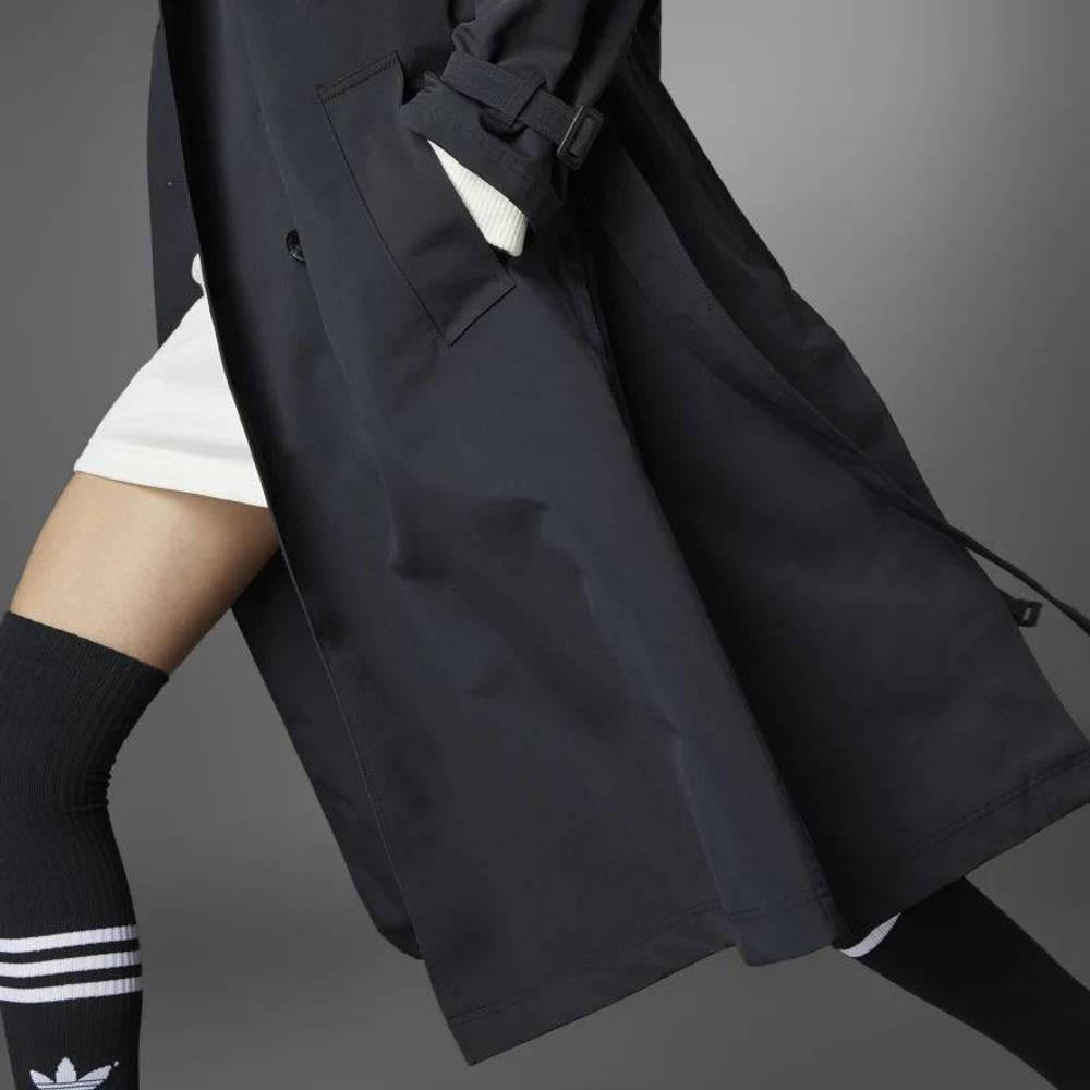 adidas Blue Version Trench Coat Black The Sole Supplier
