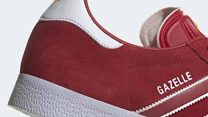 adidas Gazelle Team Power Red Closeup
