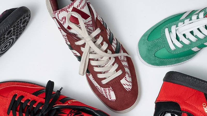 adidas gazelle silver green womens adidas Samba Indoor Shoes, White/Black/Red / 7