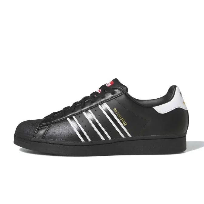 adidas Superstar Core Black White Red | Where To Buy | GX9877 | The ...