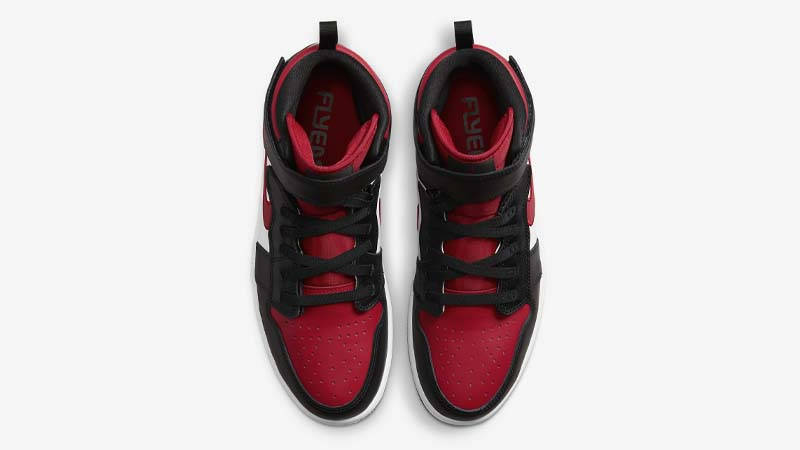 Air Jordan 1 Hi FlyEase Black Fire Red Middle