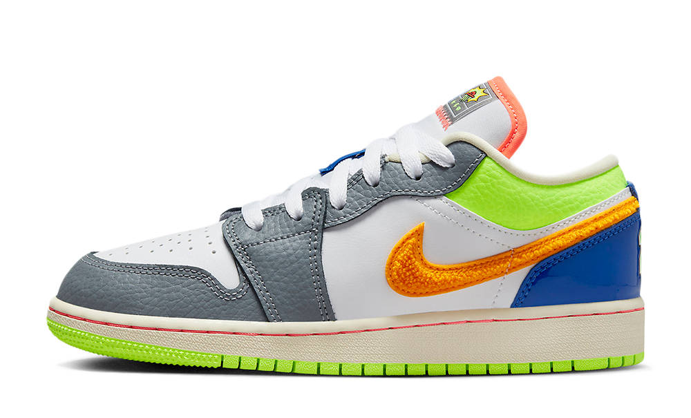 Air Jordan 1 Low GS Hoops Grey Multi