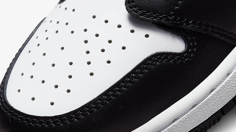 Air Jordan 1 Low GS White Black Red 553560-063 Detail