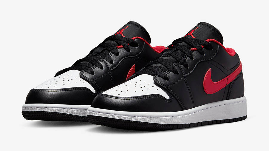jordan 1 low white black red