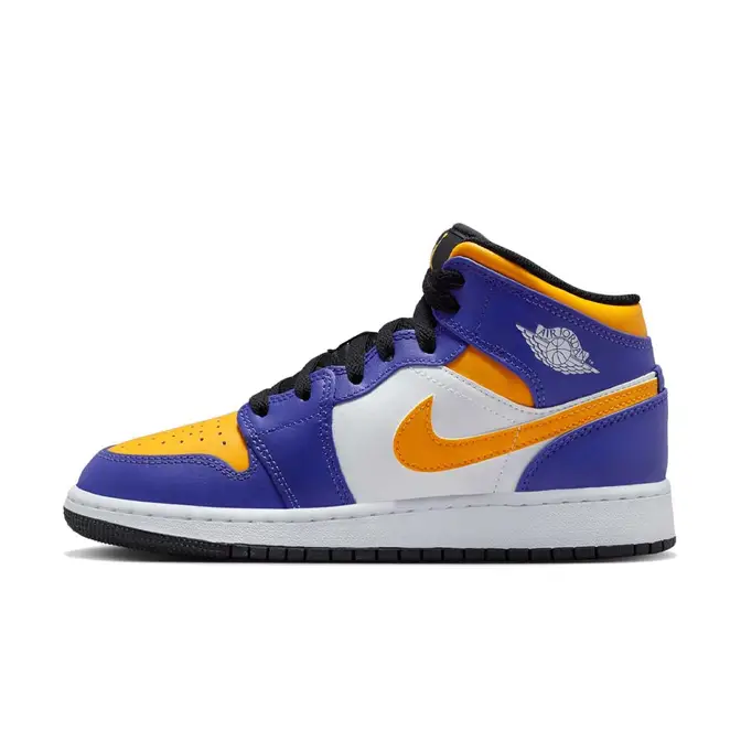 Air Jordan 1 Mid GS Lakers | Where To Buy | DQ8423-517 | The Sole Supplier