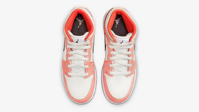 Jordan 1 mid sales team orange black